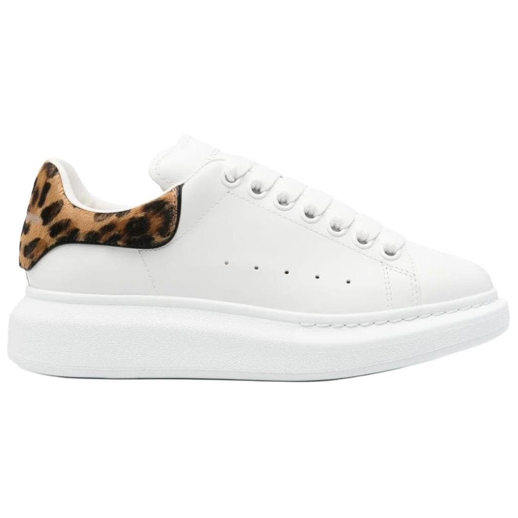 Alexander McQueen Leopard Detailed Lace Up Sneakers Women's 3