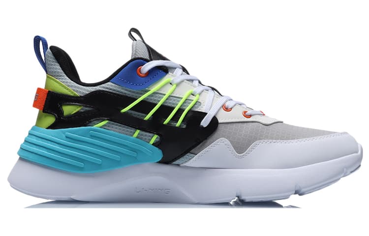 LINING EXD Casual Shoes Men Low-Top Brick Gray/Blue/Orange/Yellow 4
