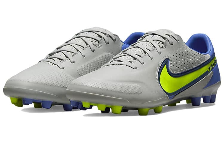 Nike Unisex Legend 9 Pro AG Soccer Shoes Grey/Yellow 6