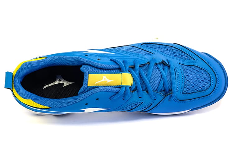 Mizuno Dynablitz Lightweight Breathable Volleyball Shoes Blue Yellow 6