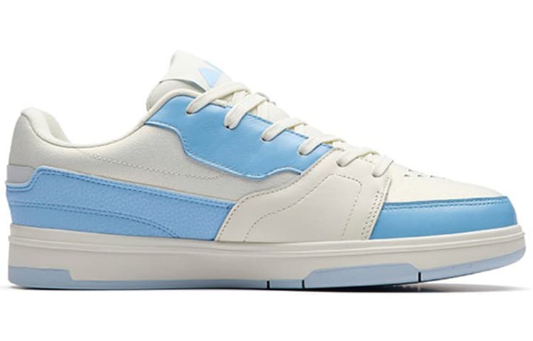 Anta Qiuyou Wear-Resistant Low-Top Skateboard Shoes Men's White Blue 3