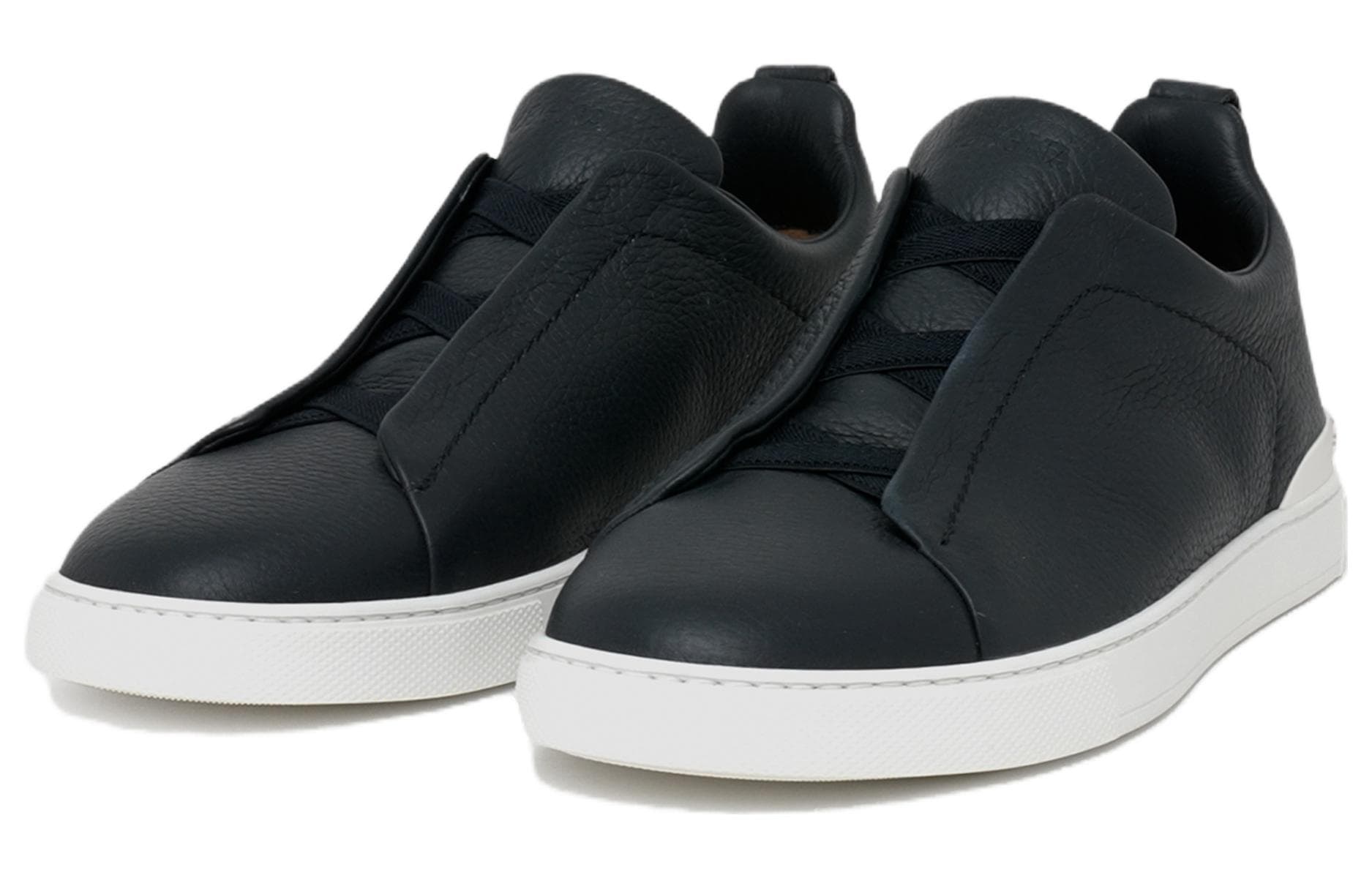 Zegna Slip-on Leather Sneakers 4