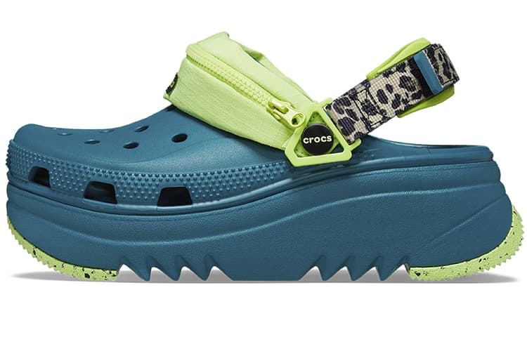 Crocs Hiker Xscape Animal Print Clog 'Teal Green' 2