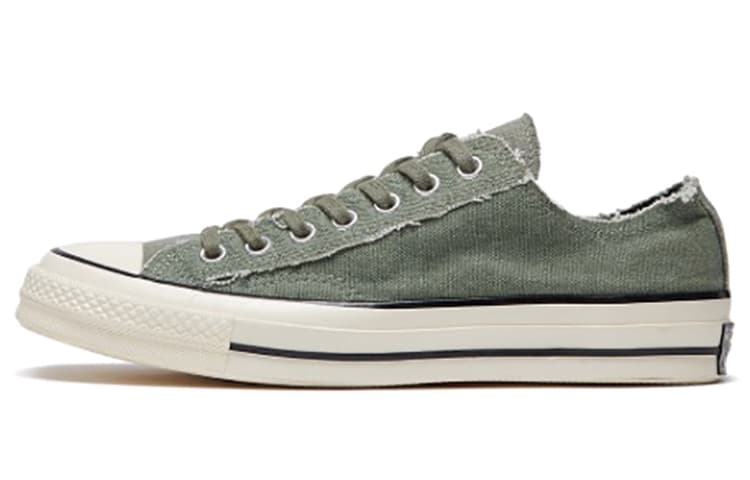 Converse 1970s Chuck Taylor All Star Anti-Slip Wear-Resistant Low-Top Canvas Shoes Unisex Army Green