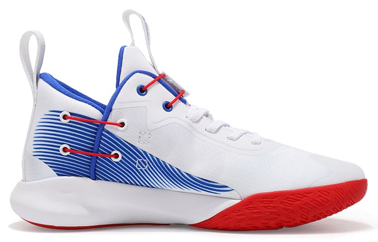 Nike Precision 4Flyease White Red/Blue Domestic Edition 3
