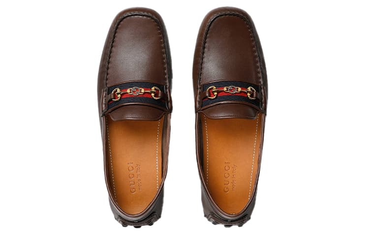 GUCCI Horsebit-detail Leather Loafers 6