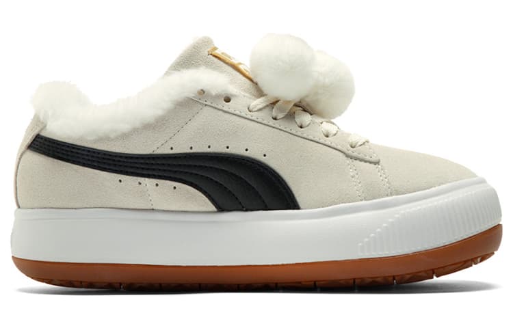 PUMA Suede Mayu 'Fur Whisper White Black' Women's 4