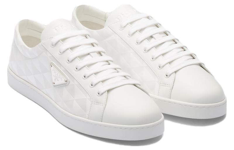 PRADA Triangle-logo Lace-up Sneakers 4
