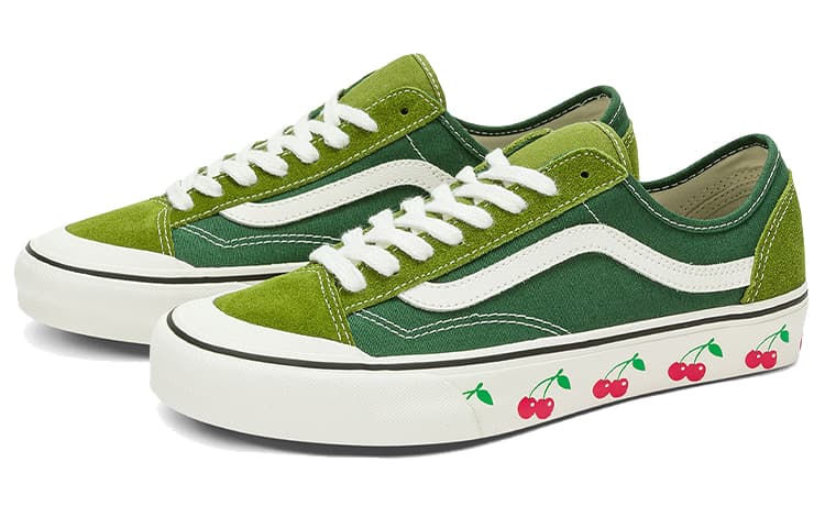 Vans Style 36 Decon Sf Casual Low Tops Skateboarding Shoes Unisex Green 4