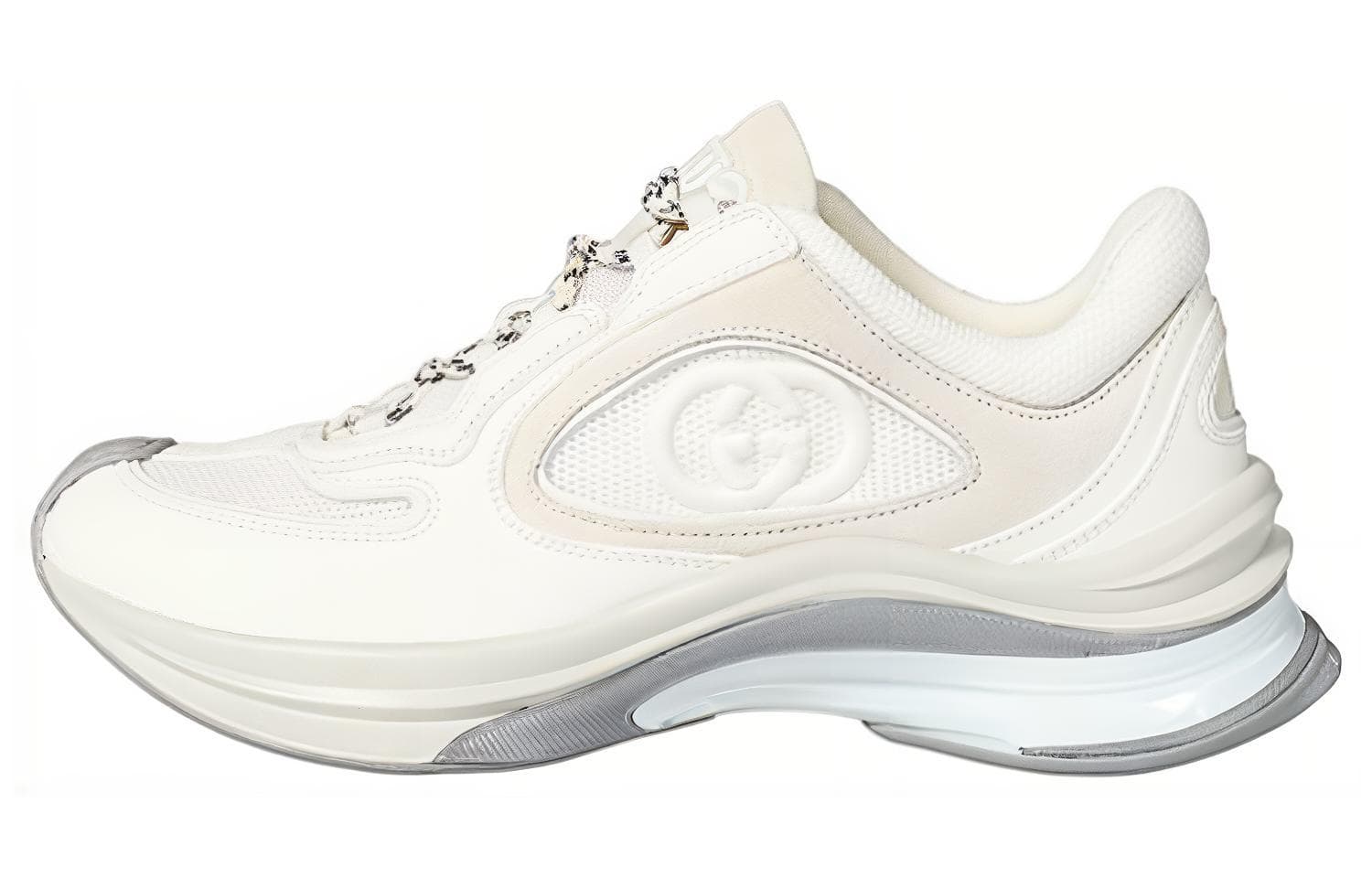 GUCCI Women's Run Sneaker 'White Suede' Women's