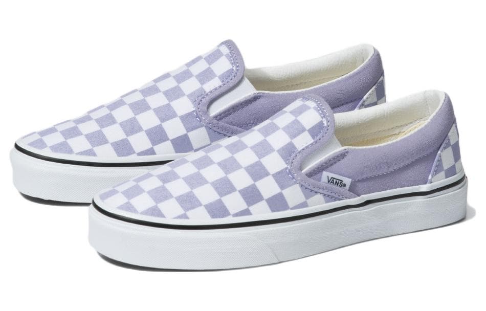 Vans Classic Slip On 'Checkerboard   Purple Heather' 5
