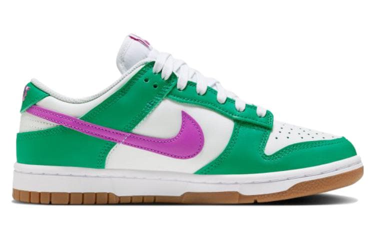 Nike Dunk Low White Stadium Green Fuchsia Women's 4