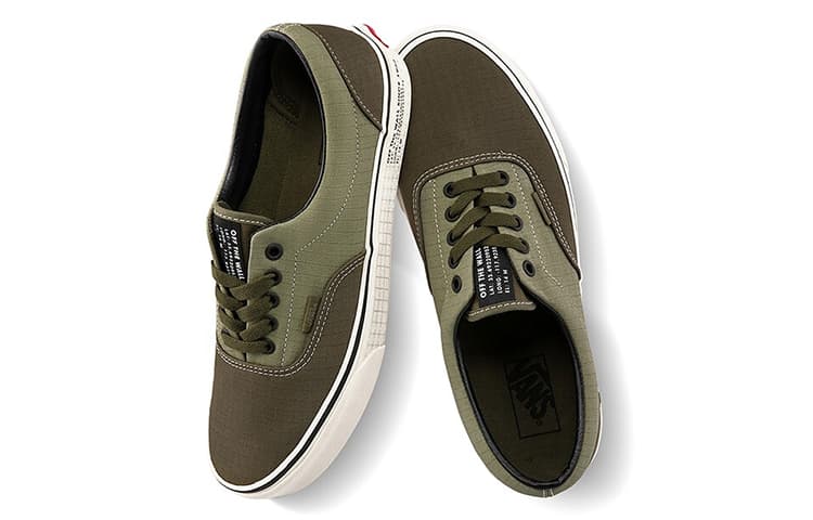 Vans Era 66 Supply Retro Color Block Low Top Skateboarding Shoes Unisex Gray Green 5