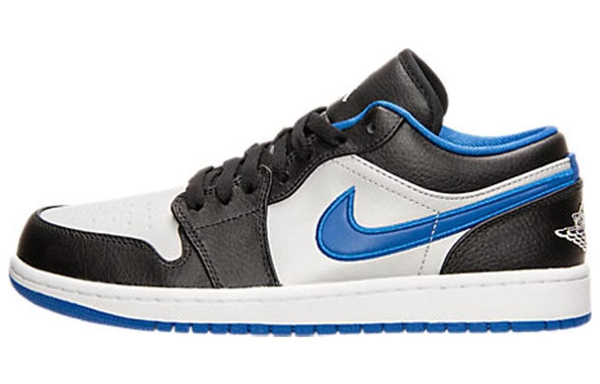 JORDAN 1 Low Black Game Royal Metallic Platinum