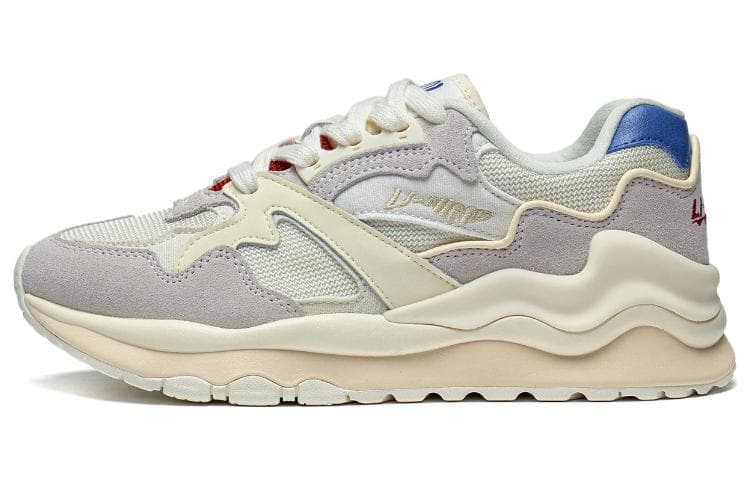 LiNing 001 Mountains And Seas Anti-Slip Wear-Resistant Low-Top Sports Casual Shoes Women's Ecru Custard 2