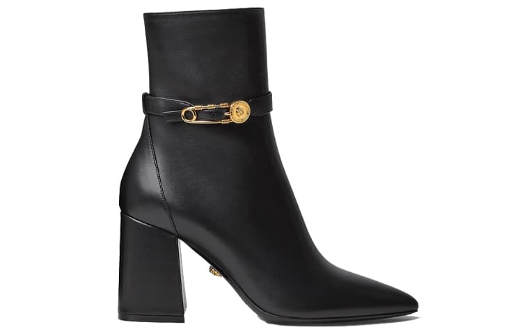 VERSACE Ankle Boots Women's Black 4