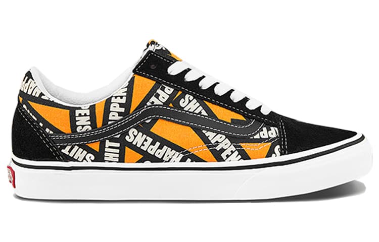 Vans Old Skool Alphabet Black Yellow Unisex 'Black Yellow' 3