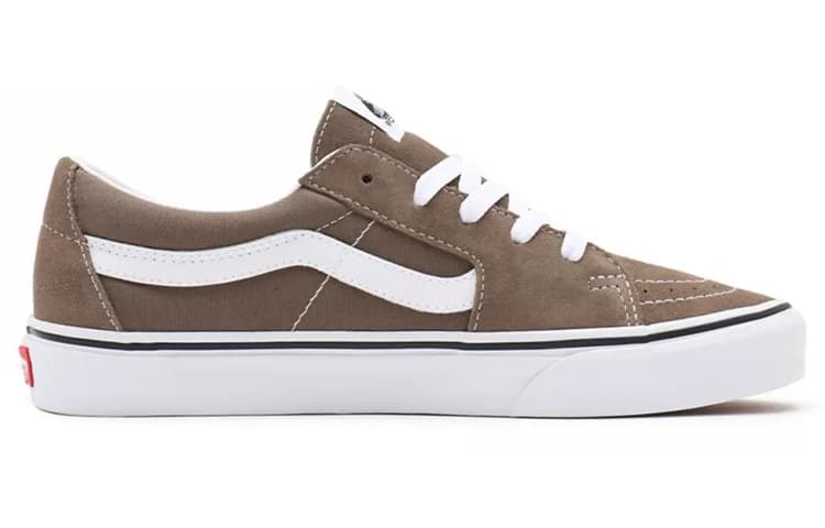 Vans SK8 Low Breathable Wear resistant Non Slip Low Tops Casual Skateboarding Shoes Unisex Brown 4