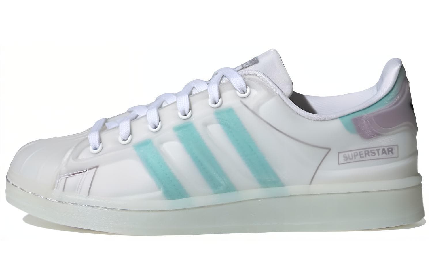 Adidas Originals Superstar Futureshell Shoes White/Blue Women's 2