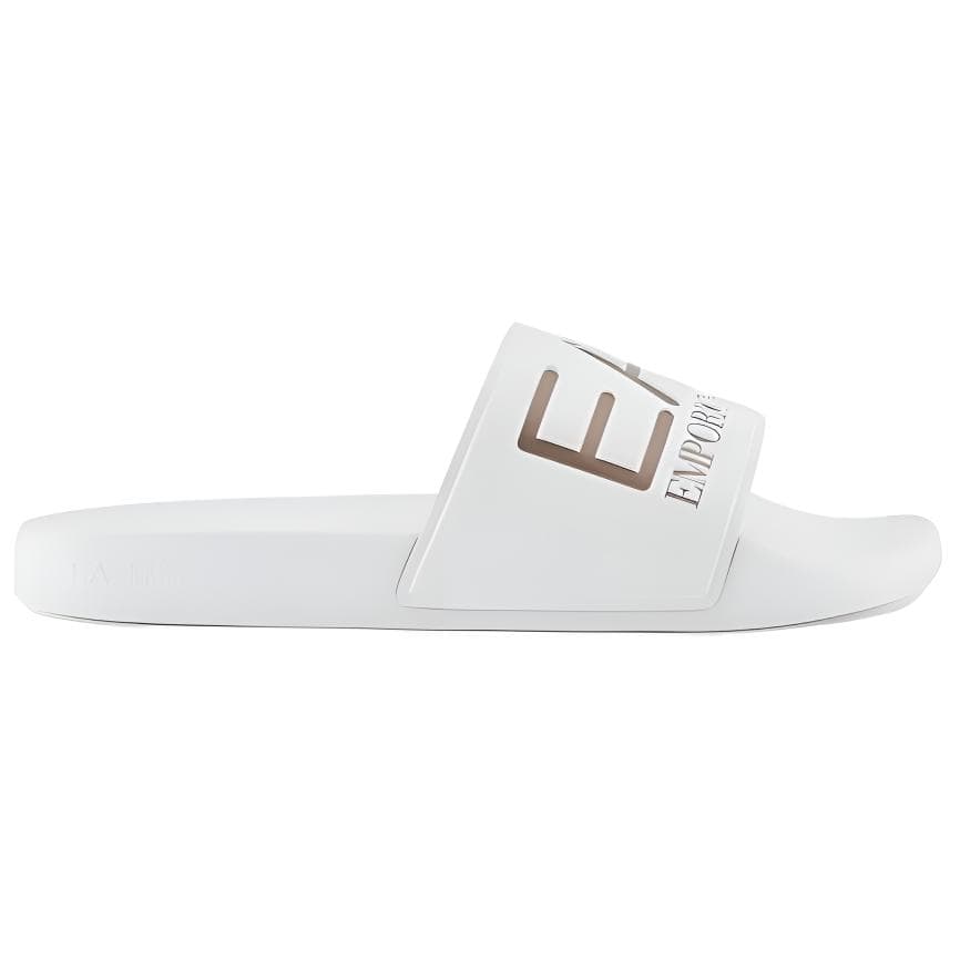 EMPORIO ARMANI EA7 Rubber Thong Sandals Unisex White 4