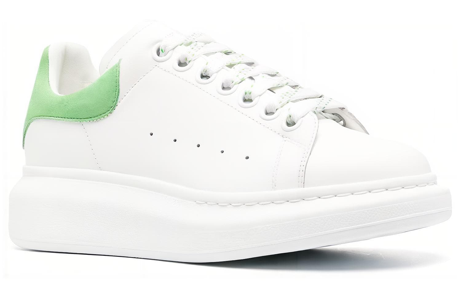 Alexander McQueen Oversized Shoes 'White Acid Green' Women's 3