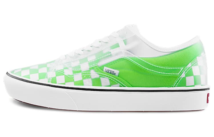 Vans ComfyCush Slip Skool Checkerboard Green Gecko 2