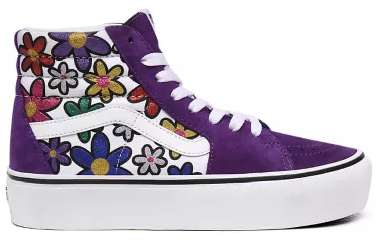 Sk8 Vans Hi Platform 2 'Glitter Daisies' Women's 3