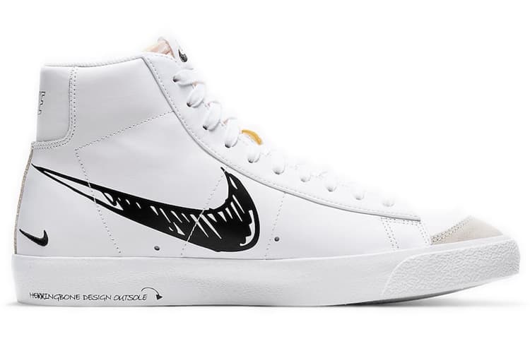 Nike Blazer Mid 77 Sketch - Black 3