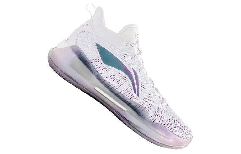 LINING YuShuai 13 Basketball Shoes Men Low-Top Standard White/Roman Purple 5