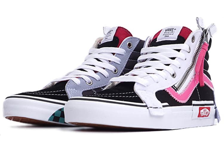 Vans Sk8 Hi Cap Black Azalea Pink 4