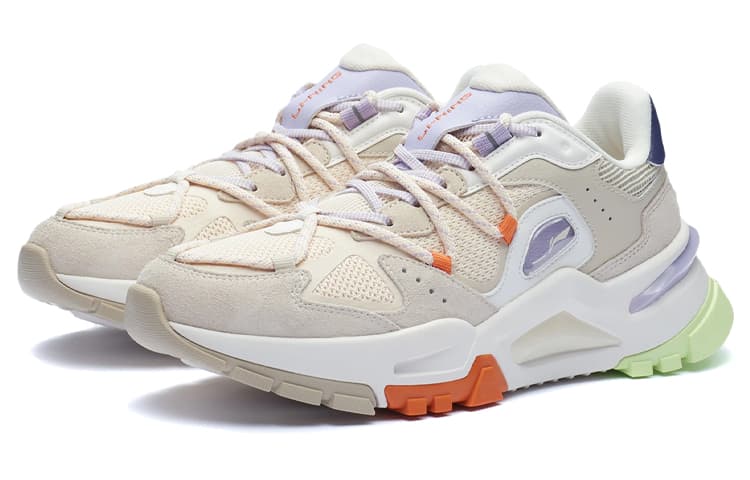 LiNing Reverse Fantasy Low-Top Sports Casual Shoes Women's White Gray 6