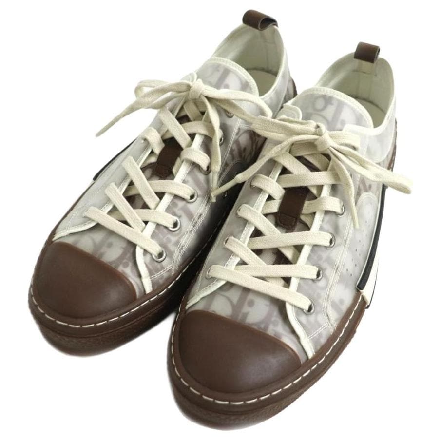 DIOR B23 Low Coffee Oblique Canvas 6