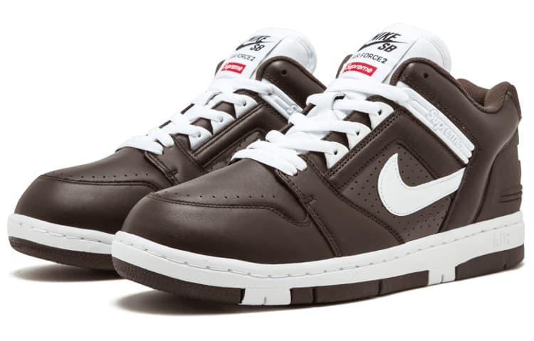 Nike Sb Air Force 2 Low Supreme Brown 5