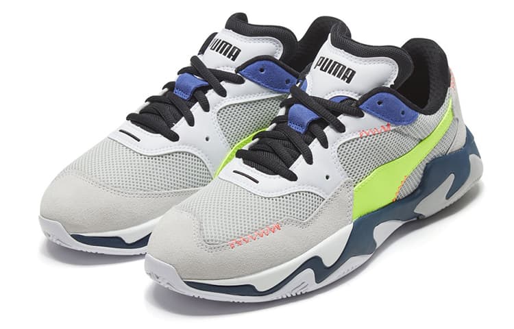 PUMA Storm Stitching 'Grey Neon Green' 6