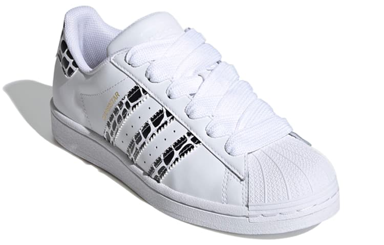 Adidas Originals Superstar White Leopard Stripes Women's 6