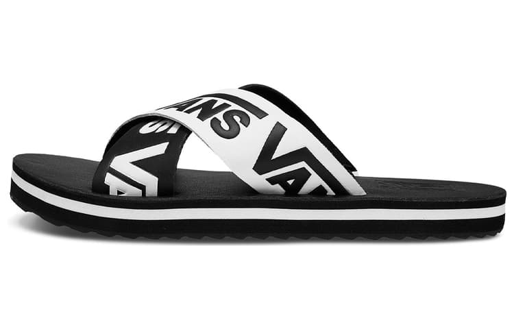Vans Cross Strap Black/White Women's 2