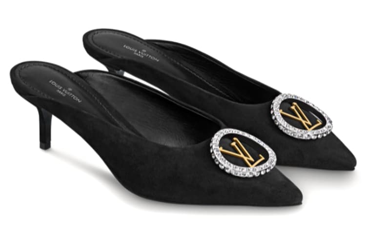 LOUIS VUITTON Madeleine Closed Toe Slippers Women's 5