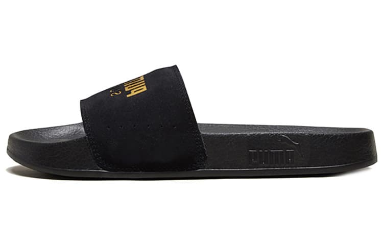 Puma Leadcat Suede Slide 'Black Team Gold' 2