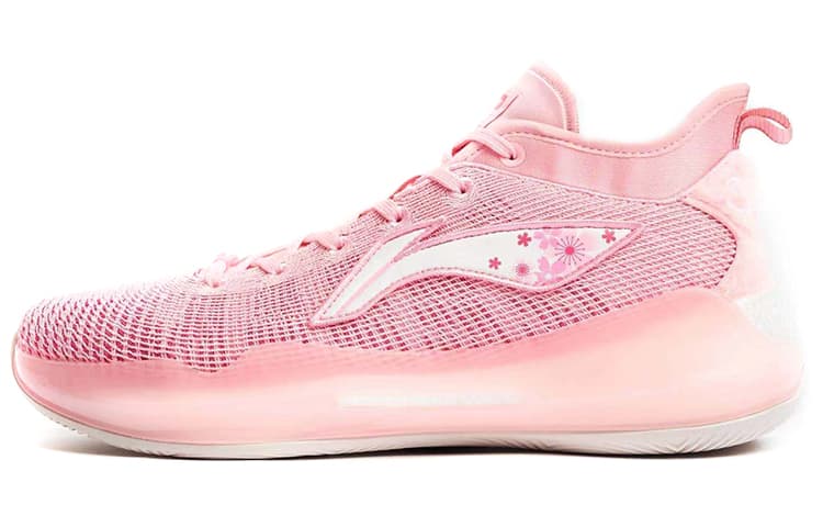 LINING YuShuai 13 Boom Basketball Shoes Men Low-Top Cherry Blossom Pink 2