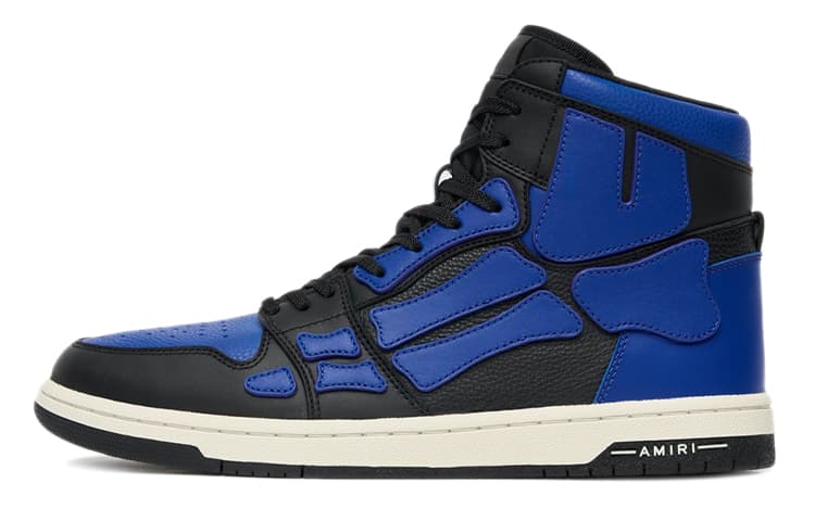AMIRI Skel Panelled High Top Blue Black 2