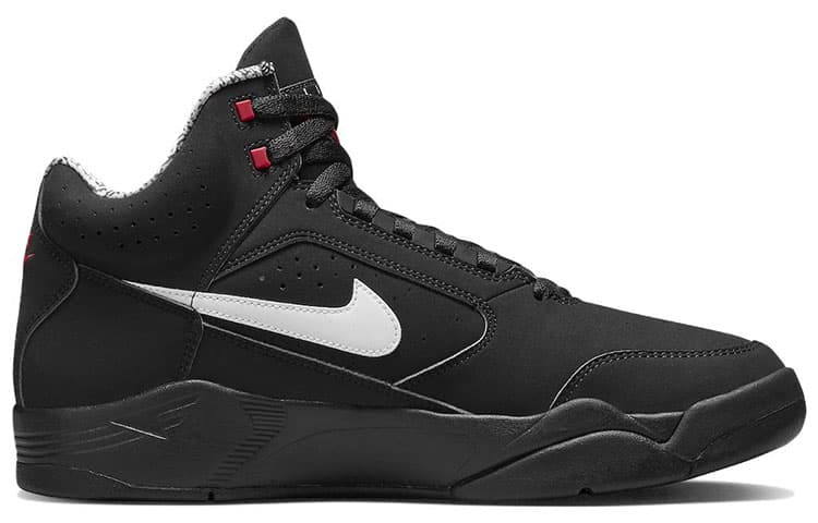 Nike Air Flight Lite Ii Mid Black White Varsity Red 4