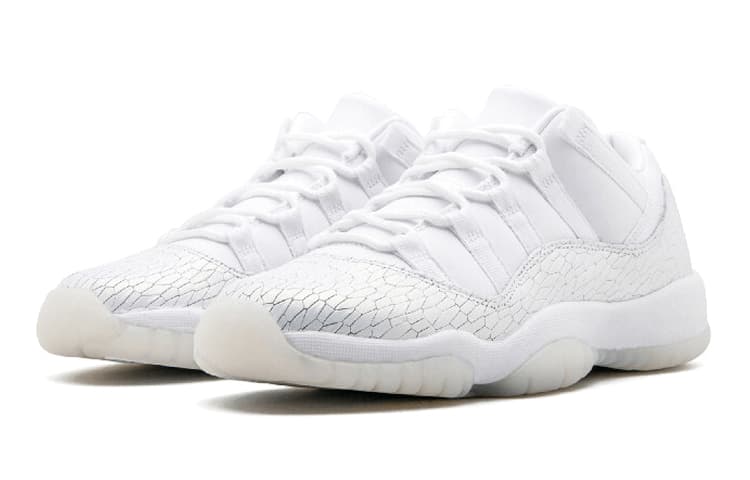 JORDAN 11 Retro Low Heiress Pure Platinum GS 6