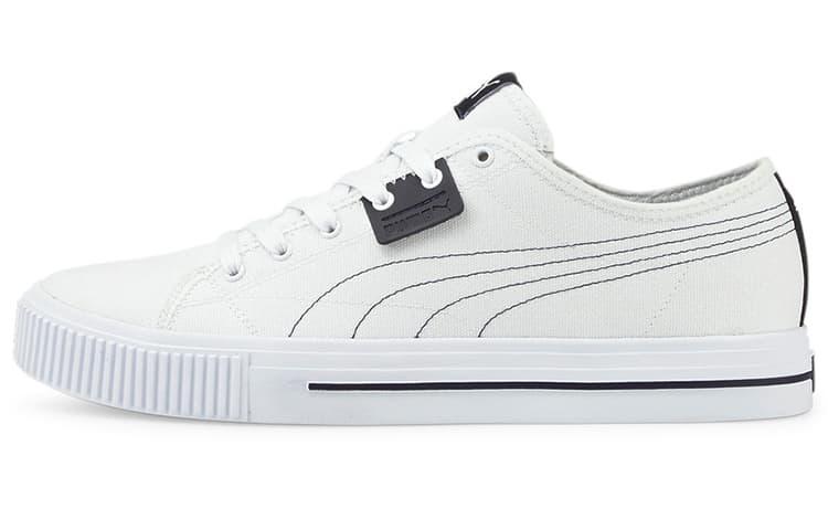 PUMA Ever Cv Casual Skateboarding Shoes Unisex White Black 2