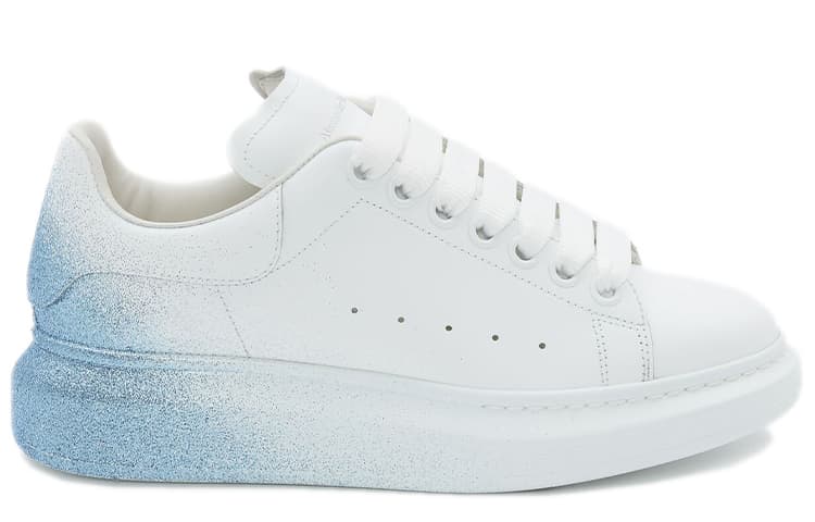 Alexander McQueen Oversized Sneakers 'White Blue' Women's 3