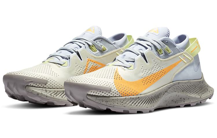 Nike Pegasus Trail 2 Pure Platinum Fossil Laser Orange Women's 5