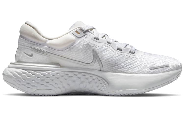Nike ZoomX Invincible Run Flyknit White Metallic Silver Women's 3