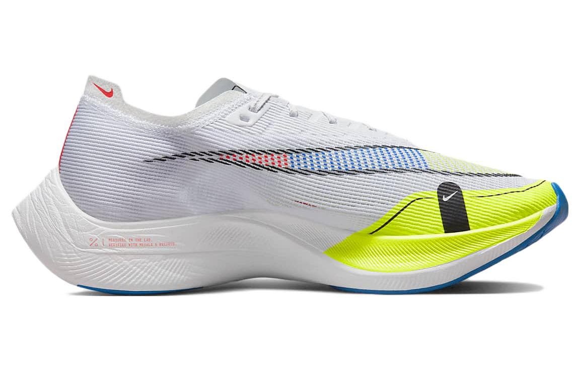 Nike ZoomX Vaporfly Next% 2 White Volt Racer Blue 3