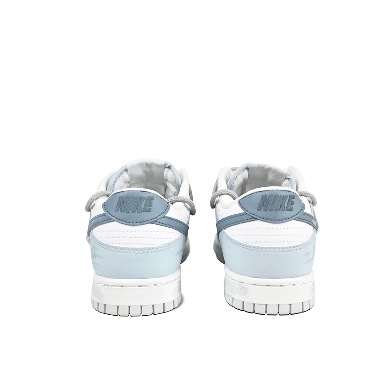 Nike Dunk Low Top Skateboard Shoes Men's Gray Blue 4