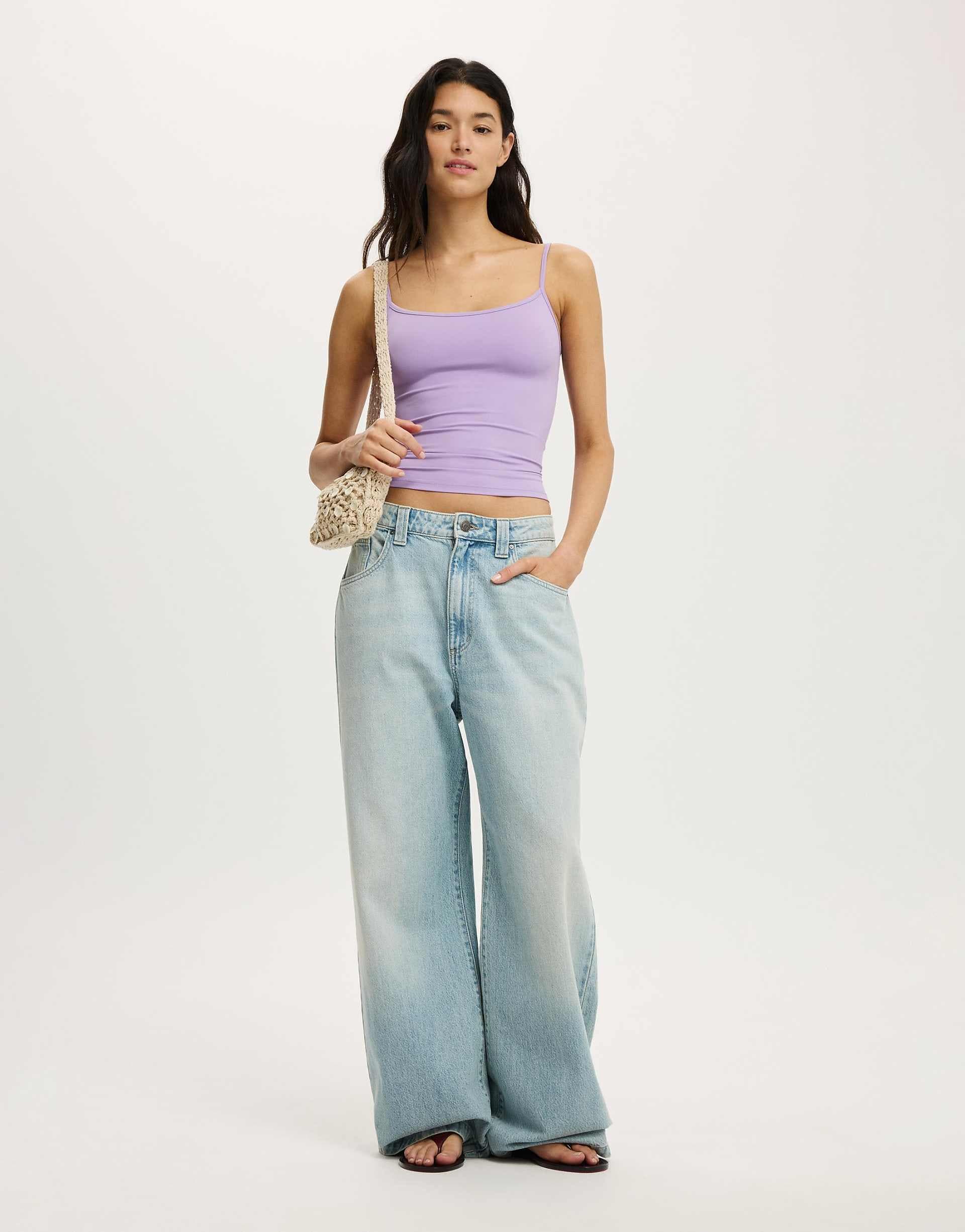 Cotton On hold me cami top in purple
