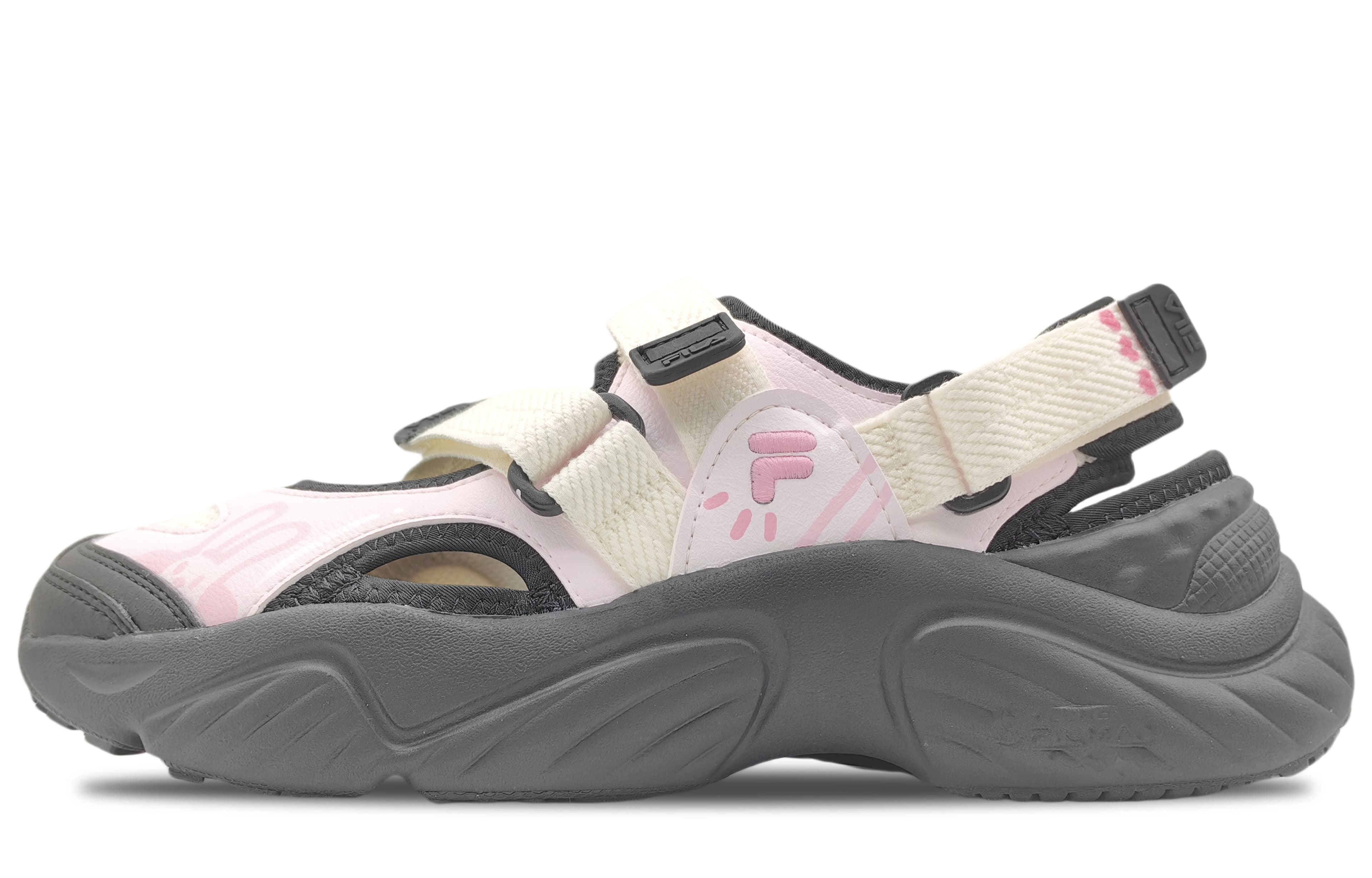 FILA Fusion Beach Sandals Women's Pink Black/White